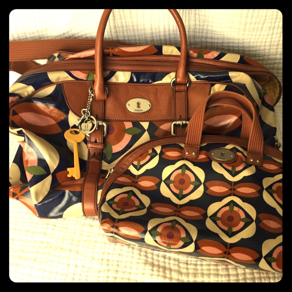 Fossil Weekender/Overnight/Travel & Toiletries Bag